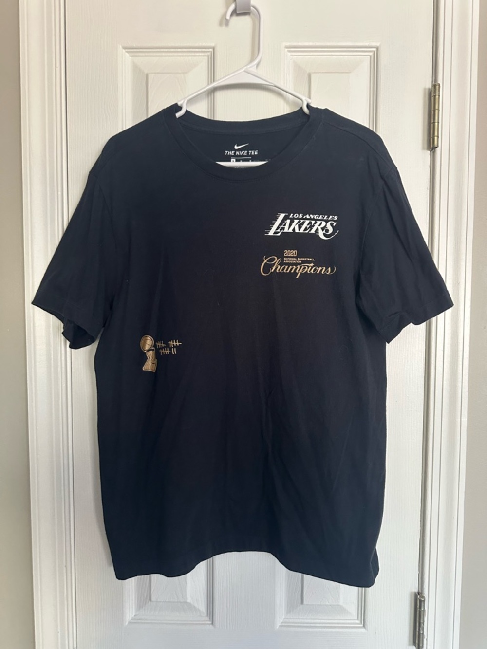 Nike Black Los Angeles Lakers 2020 Champions Short Sleeve Tee